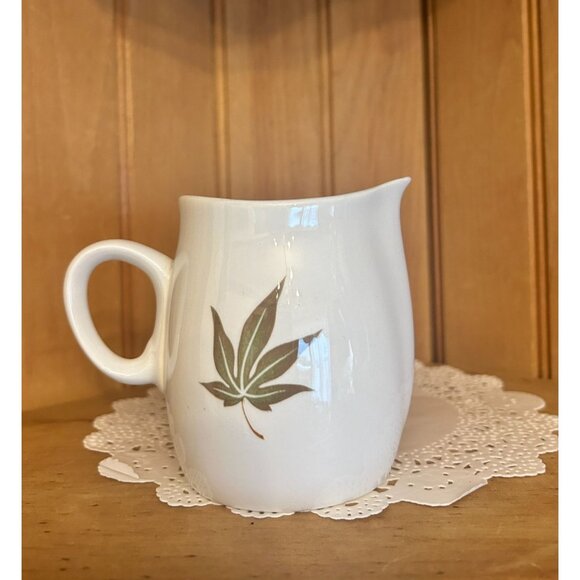 Vintage Franciscan Whitestone Ware USA Autumn Leaf Creamer Jug Twice Nice Patter - Picture 4 of 7